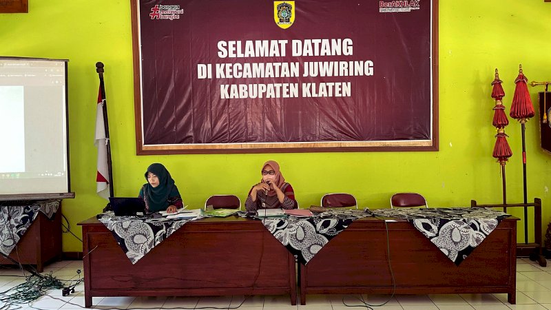 Rapat Koordinasi Pengisian SITIE KEDELAK Kecamatan Juwiring