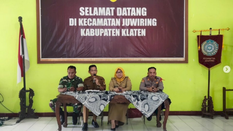 Rakor Pendirian Posko Arus Mudik Lebaran Kecamatan Juwiring 2025