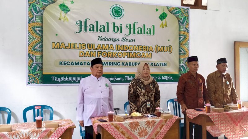 Camat Hadiri Halal Bi Halal MUI dan Forkompincam Juwiring