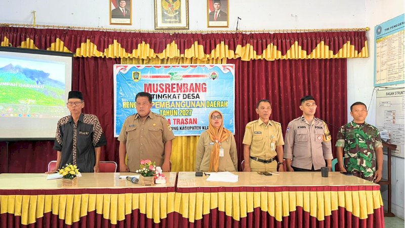 Kecamatan Juwiring Hadiri Musrenbang Tingkat Desa di Trasan, Jetis, dan Juwiran