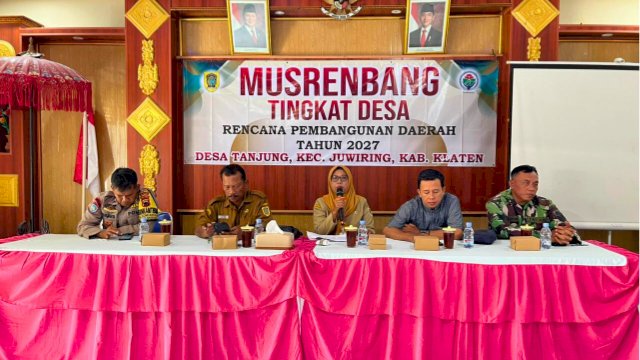 Kecamatan Juwiring Hadiri Musrenbang Tingkat Desa di Kenaiban, Tanjung, Sawahan dan Jaten