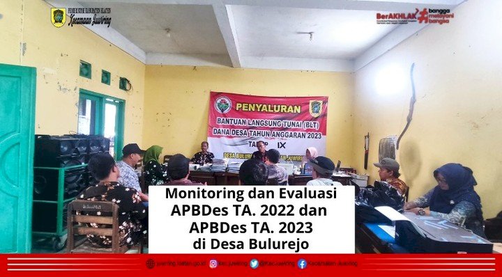 Monitoring dan Evaluasi APBDes TA.2022 dan APBDes 2023