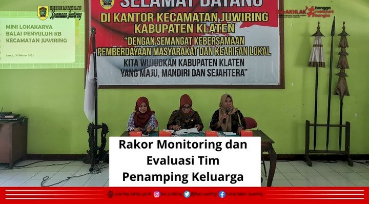 Rakor monitoring dan evaluasi evaluasi tim pendamping keluarga (TPK)