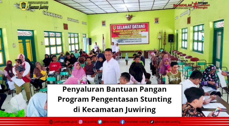 Penyaluran Bantuan Program Pengentasan Stunting