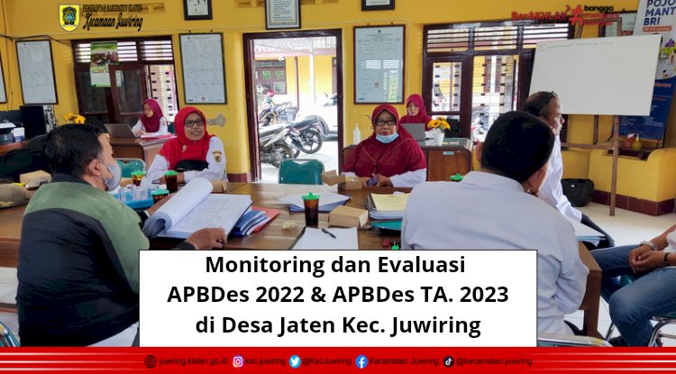 Monitoring dan Evaluasi APBDes 2022 dan APBDes TA. 2023