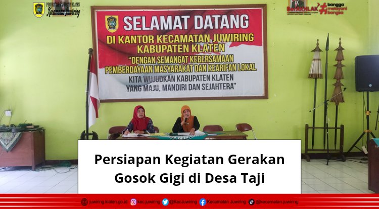 Persiapan Gerakan Gosok Gigi Bersama