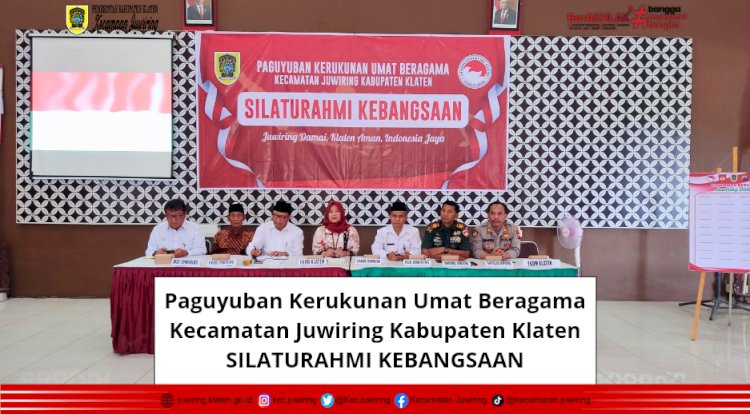 Paguyuban Kerukunan Umat Beragama Kecamatan Juwiring Kabupaten Klaten