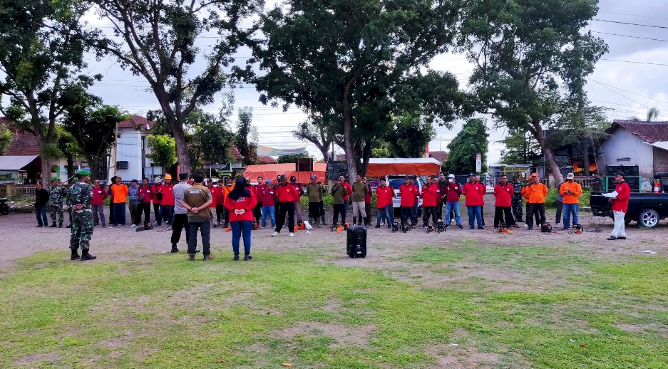 Apel Kesiap Siagaan Relawan dalam menghadapi musim Penghujan di Wilayah Kecamatan Juwiring.