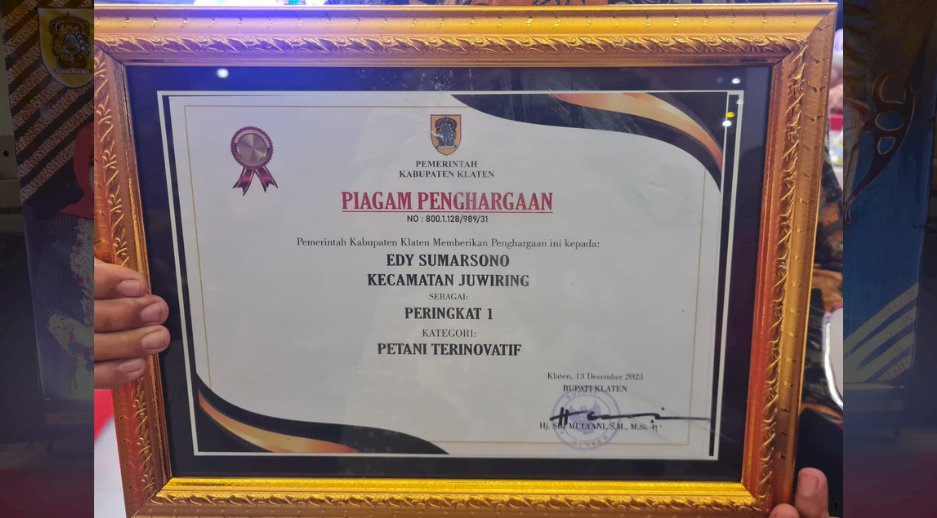 Penganugrahan Penghargaan Penerima KLATEN INNOVATION AWARD (KIA) TAHUN 2023