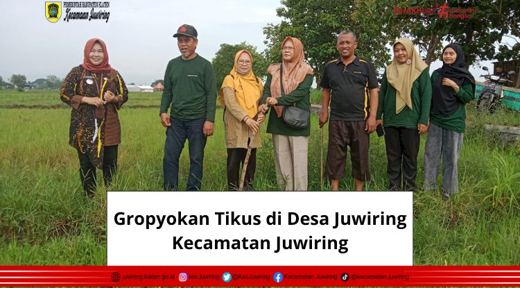 Gropyokan Tikus di Desa Juwiring Kecamatan Juwiring