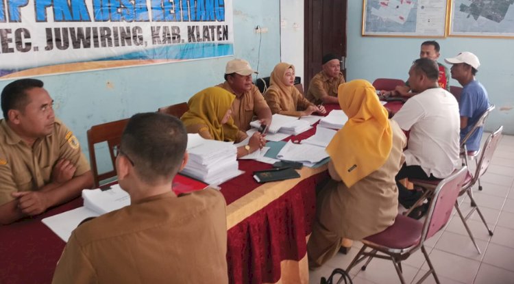 Monev APBDes Tahun 2023 di Desa Ketitang Kecamatan Juwiring