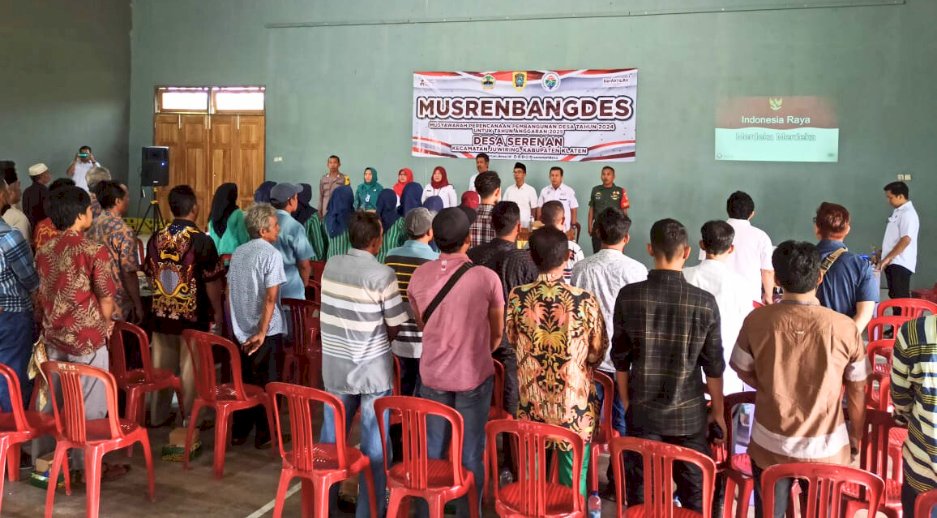 Musrenbang Pembahasan Perencanaan Pembangunan Desa Tahun 2025 di Desa Serenan Kecamatan Juwiring