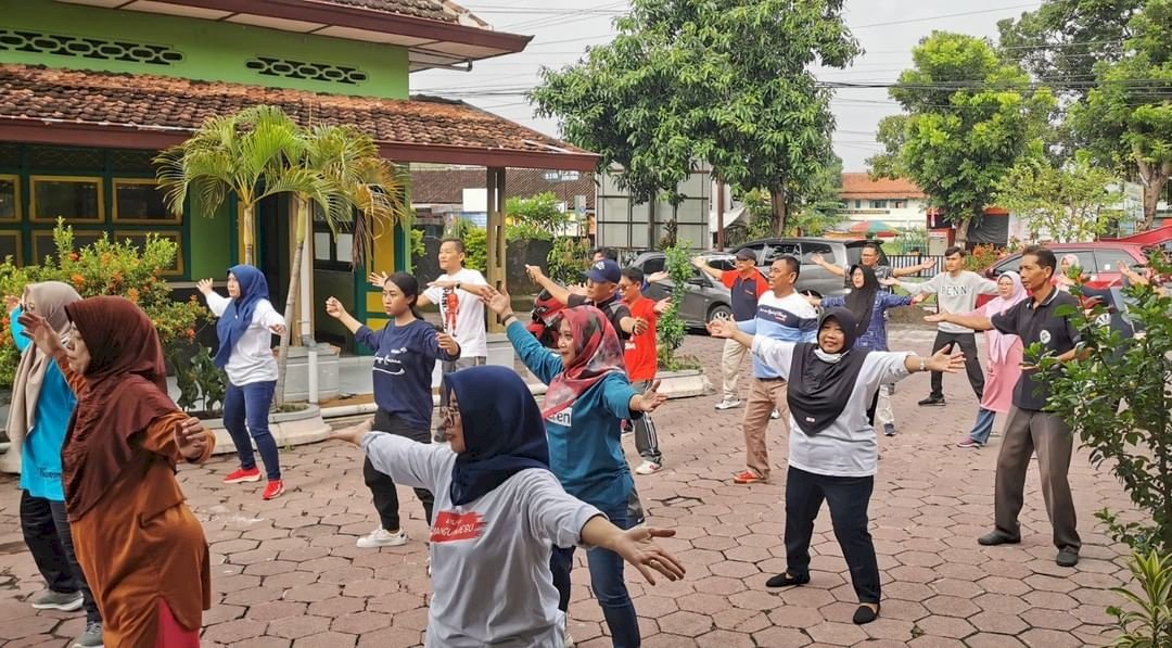 Kegiatan Senam Pagi di Kecamatan Juwiring