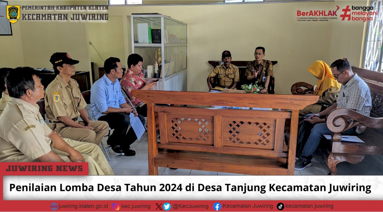 Penilaian Lomba Desa Tahun 2024 di Desa Tanjung