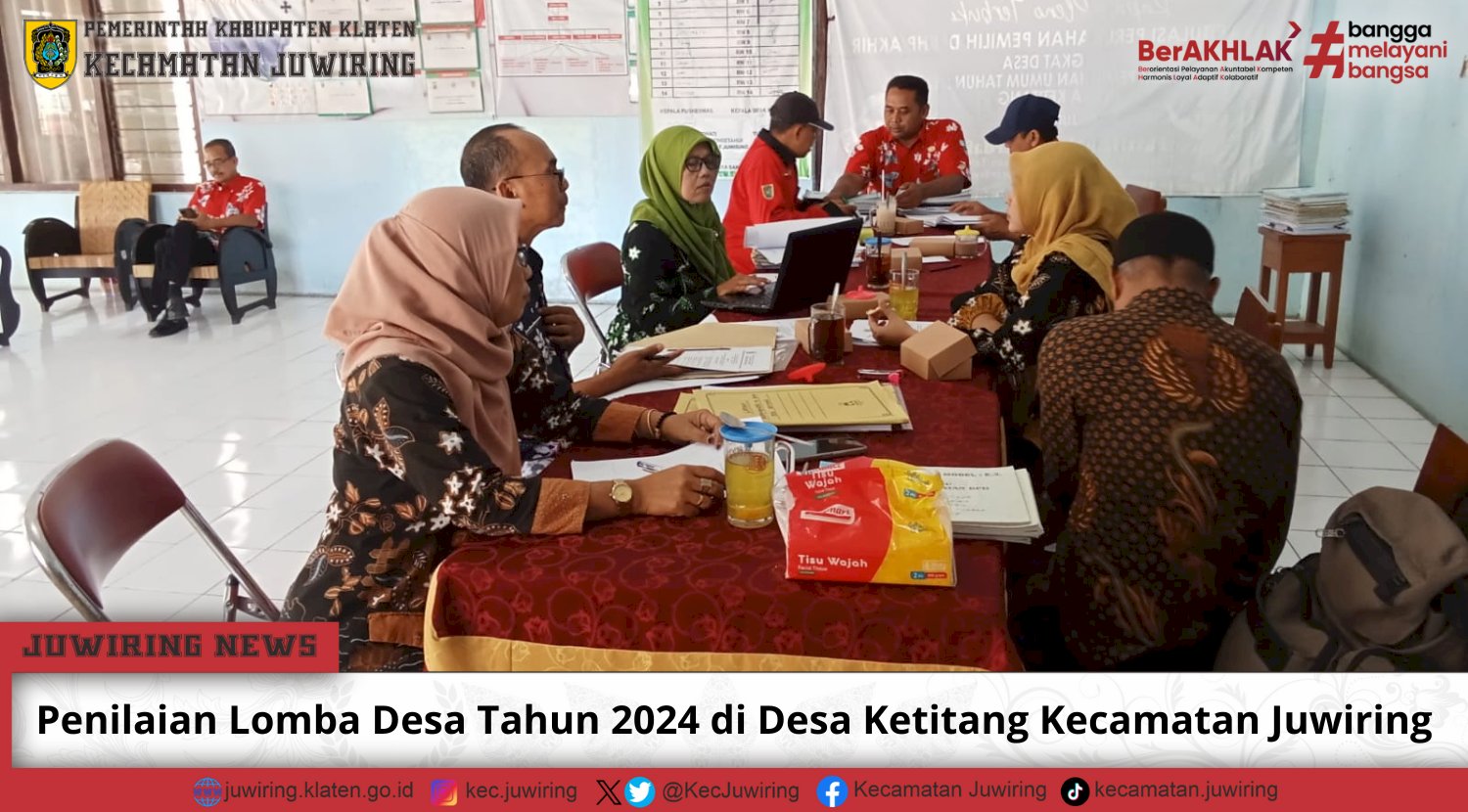 Penilaian Lomba Desa Tahun 2024 di Desa Ketitang