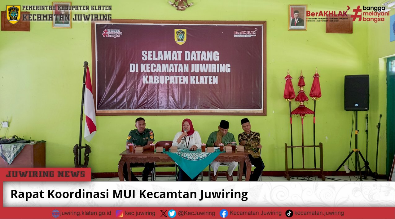 Rapat Koordinasi MUI Kecamatan Juwiring