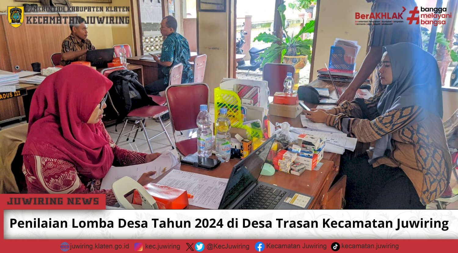 Penilaian Lomba Desa Tahun 2024 di Desa Trasan