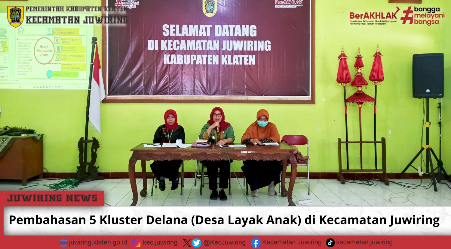 Pembahasan 5 Klaster Delana (Desa Layak Anak) di Kecamatan Juwiring