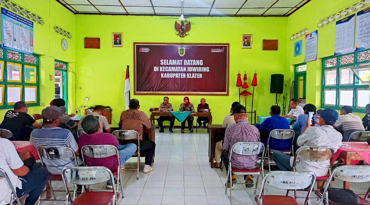 Rapat Koordinasi Kepala Dusun se-Kecamatan Juwiring Tahun 2024