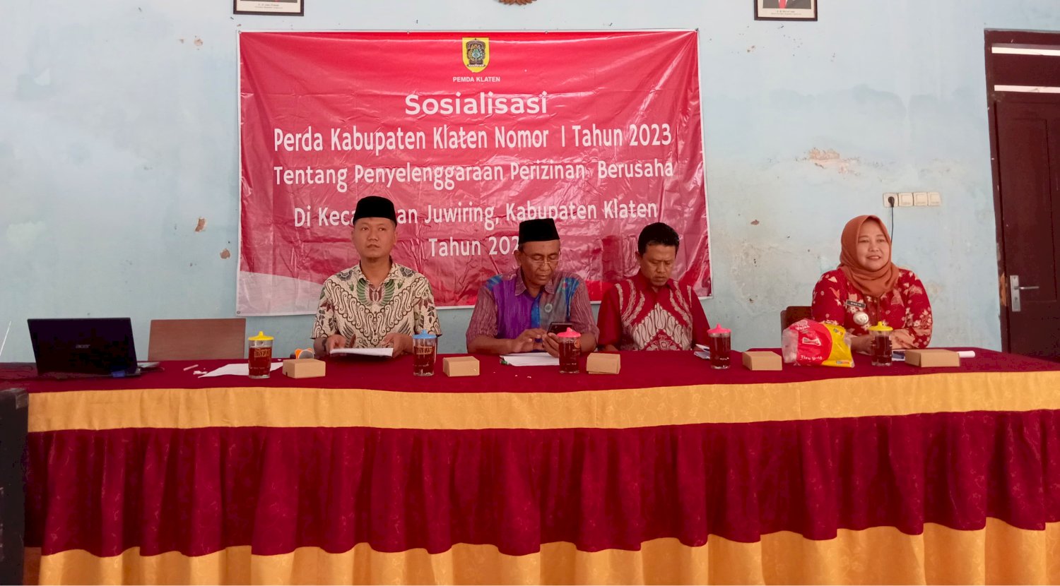 Sosialisasi Perda Kabupaten Klaten Nomot I Tahun 2023 Tentang Penyelenggaraan Perizinan Berusaha di Desa Ketitang Kecamatan Juwiring