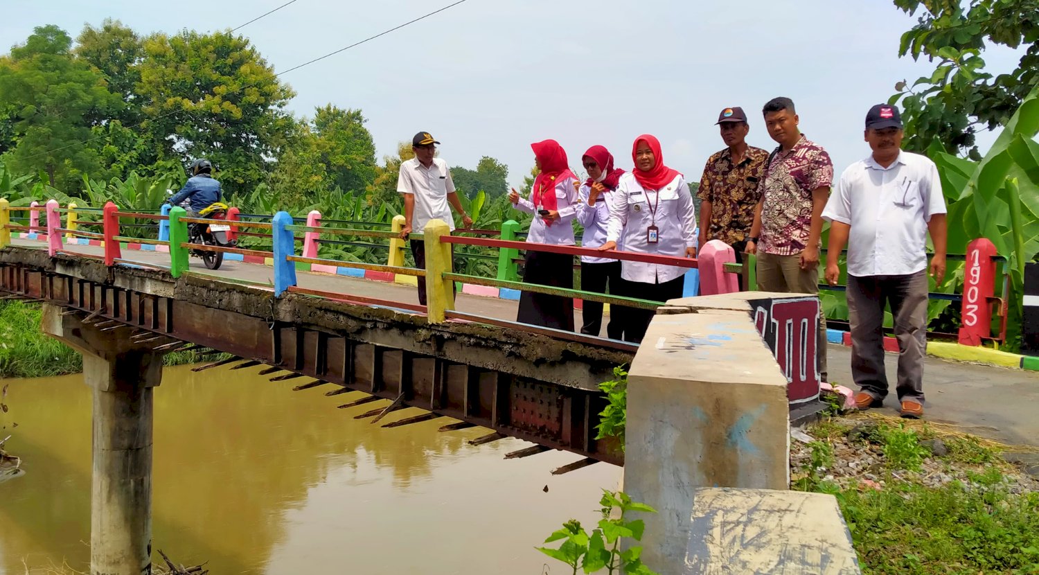 Pengecekan Jembatan yang berlokasi di Dukuh Padas Desa Gondangsari Kecamatan Juwiring