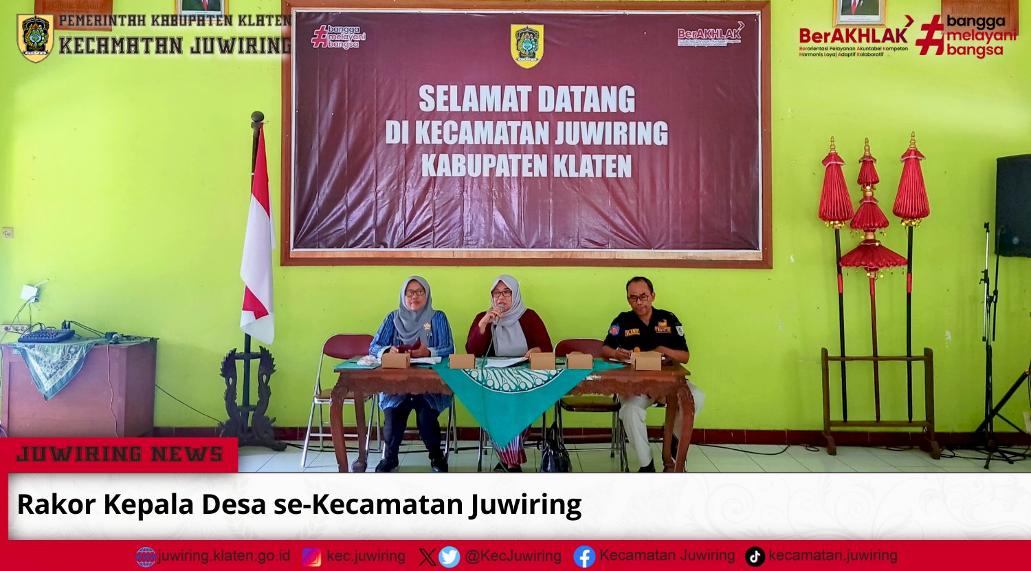 Rakor Kepala Desa se-Kecamatan Juwiring