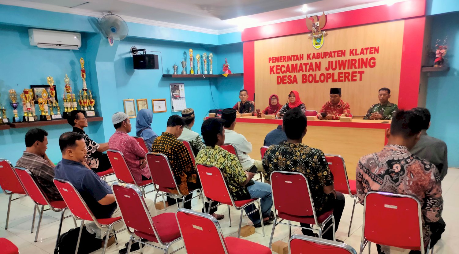 Rapat Koordinasi Pemerintahan Desa Bolopleret Kecamatan Juwiring