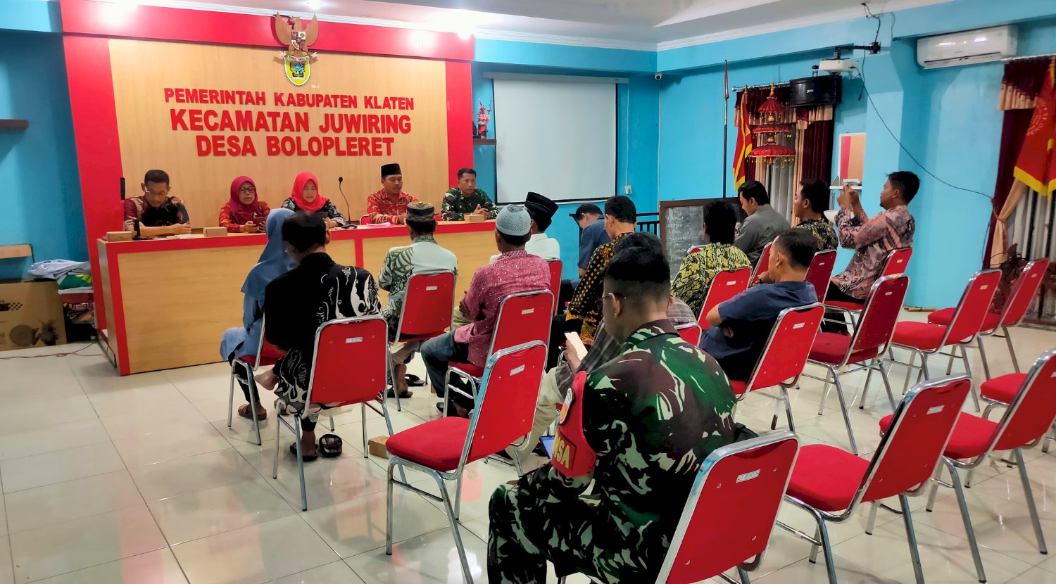 Rapat Koordinasi Pemerintahan Desa Bolopleret Kecamatan Juwiring