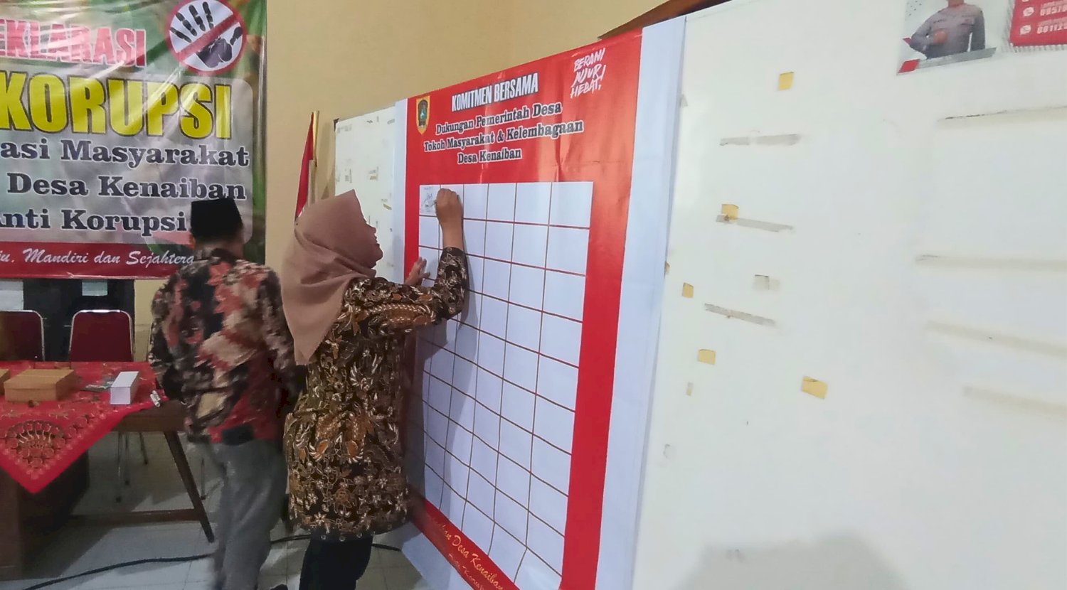 Sosialisasi dan Deklarasi Desa Anti Korupsi di Desa Kenaiban