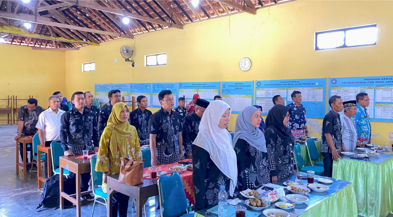 Rapat Koordinasi Paguyuban Sekretaris Desa se-Kecamatan Juwiring di Desa Jaten