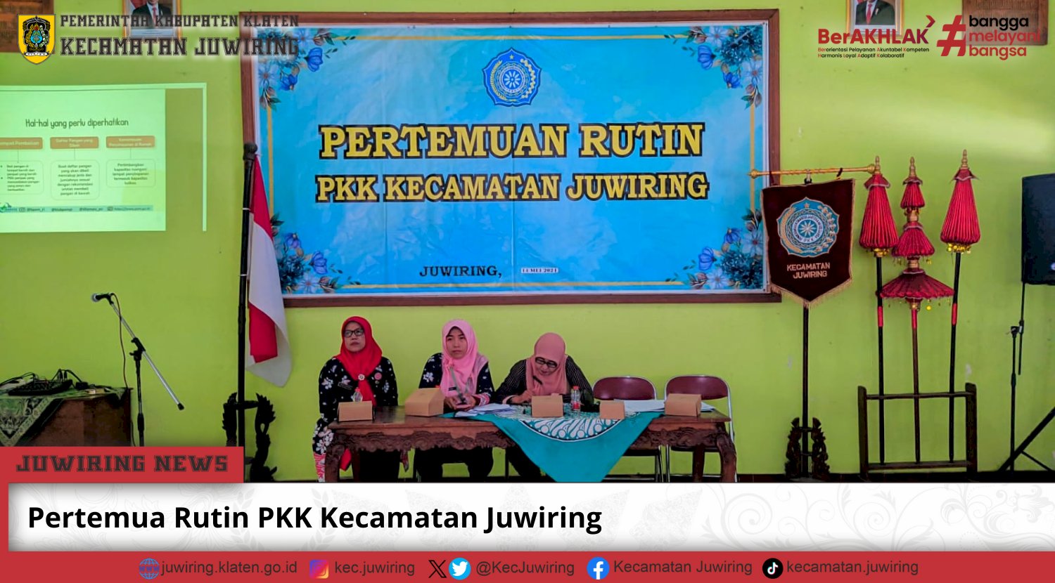 Pertemuan Rutin PKK Kecamatan Juwiring