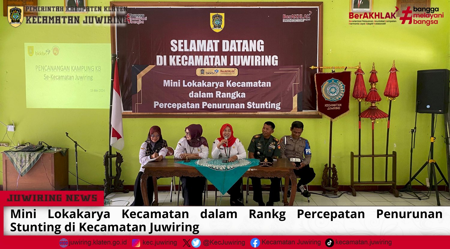 Mini Lokakarya dalam Rangka Percepatan Penurunan Stunting di Kecamatan Juwiring