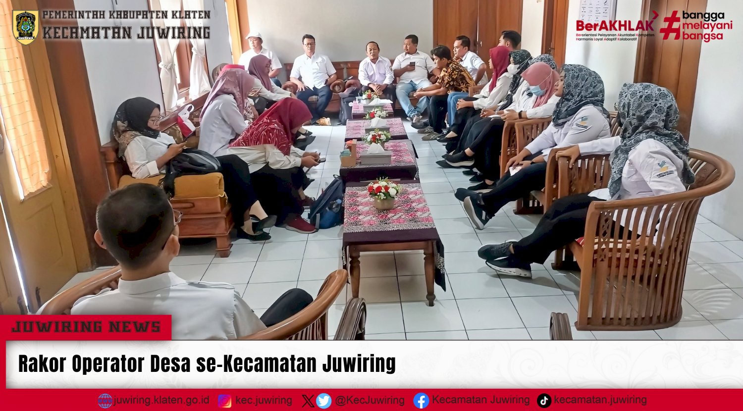 Rakor Operator Desa se-Kecamatan Juwiring