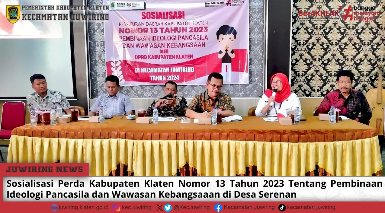 Sosialisasi Perda Kabupaten Klaten Nomor 13 Tahun 2023 di Desa Serenan