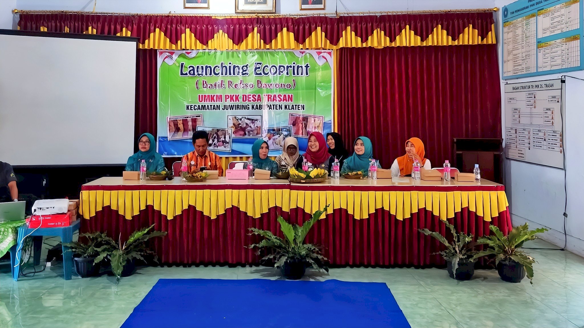 Launching Ecoprint (Batik Rekso Bawono) UMKM PKK Desa Trasan Kecamatan Juwiring