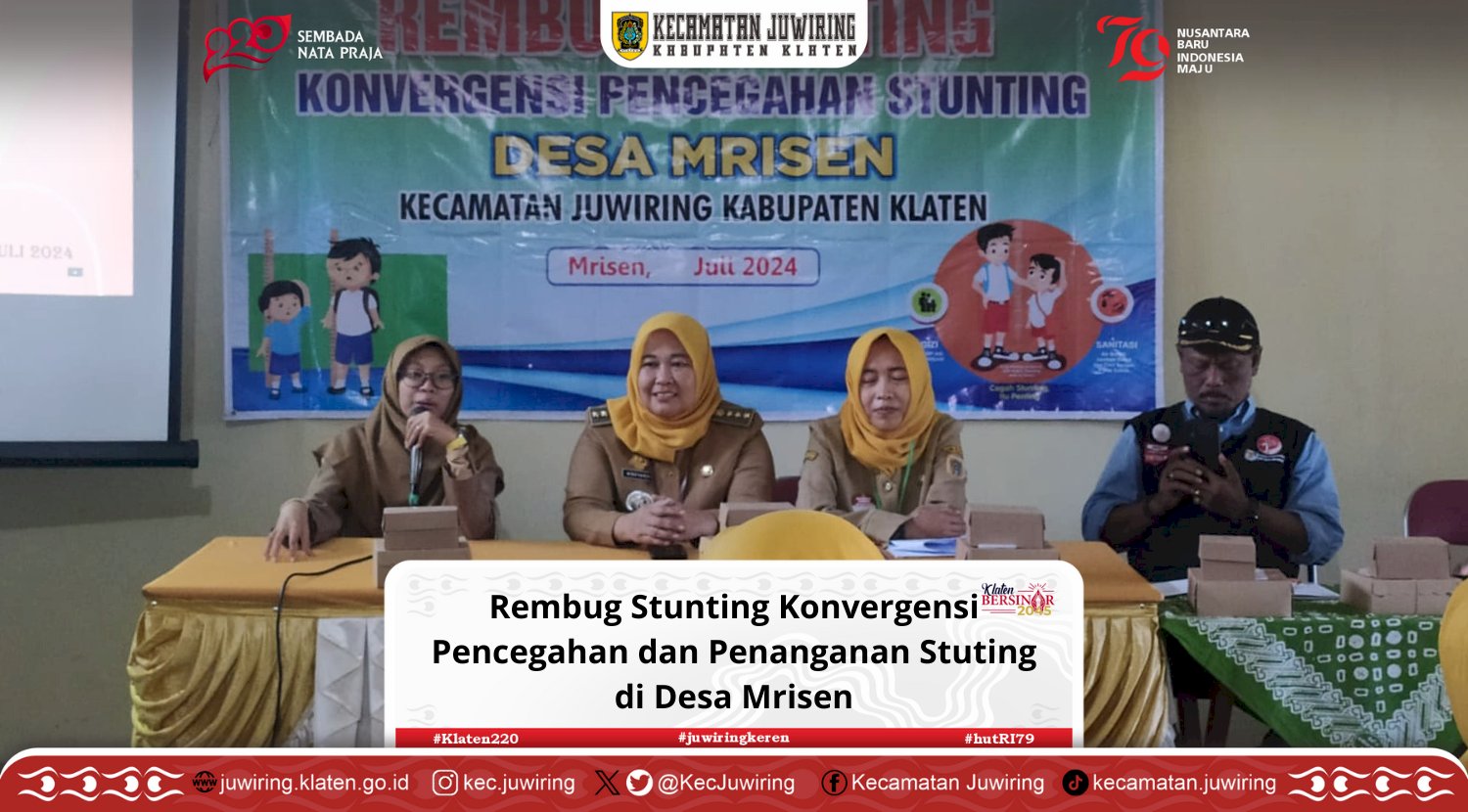 Rembug Stunting Konvergensi Pencegahan dan Penanganan Stuting di Desa Mrisen