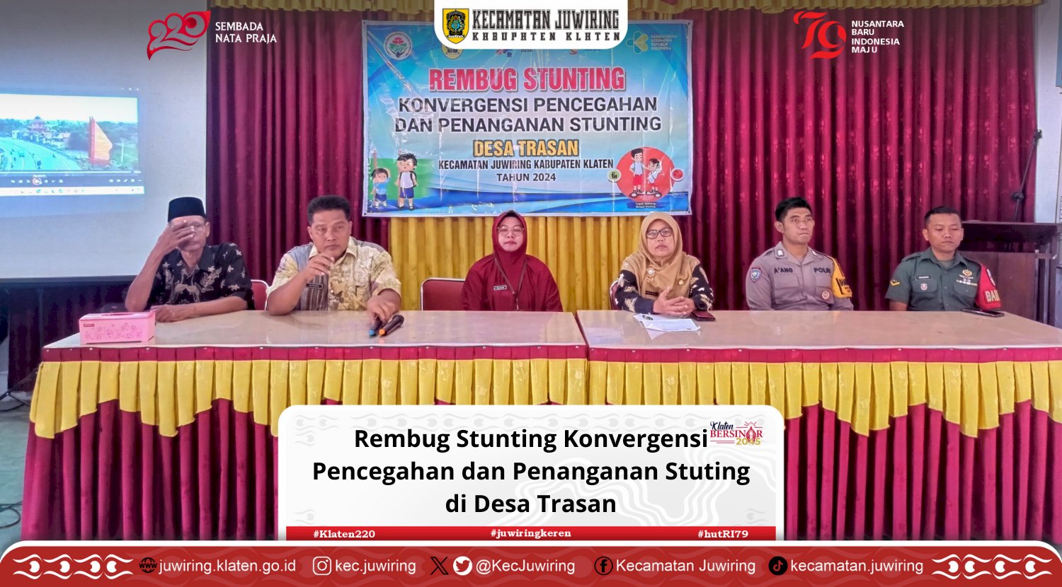 Rembug Stunting Konvergensi Pencegahan dan Penanganan Stuting di Desa Trasan