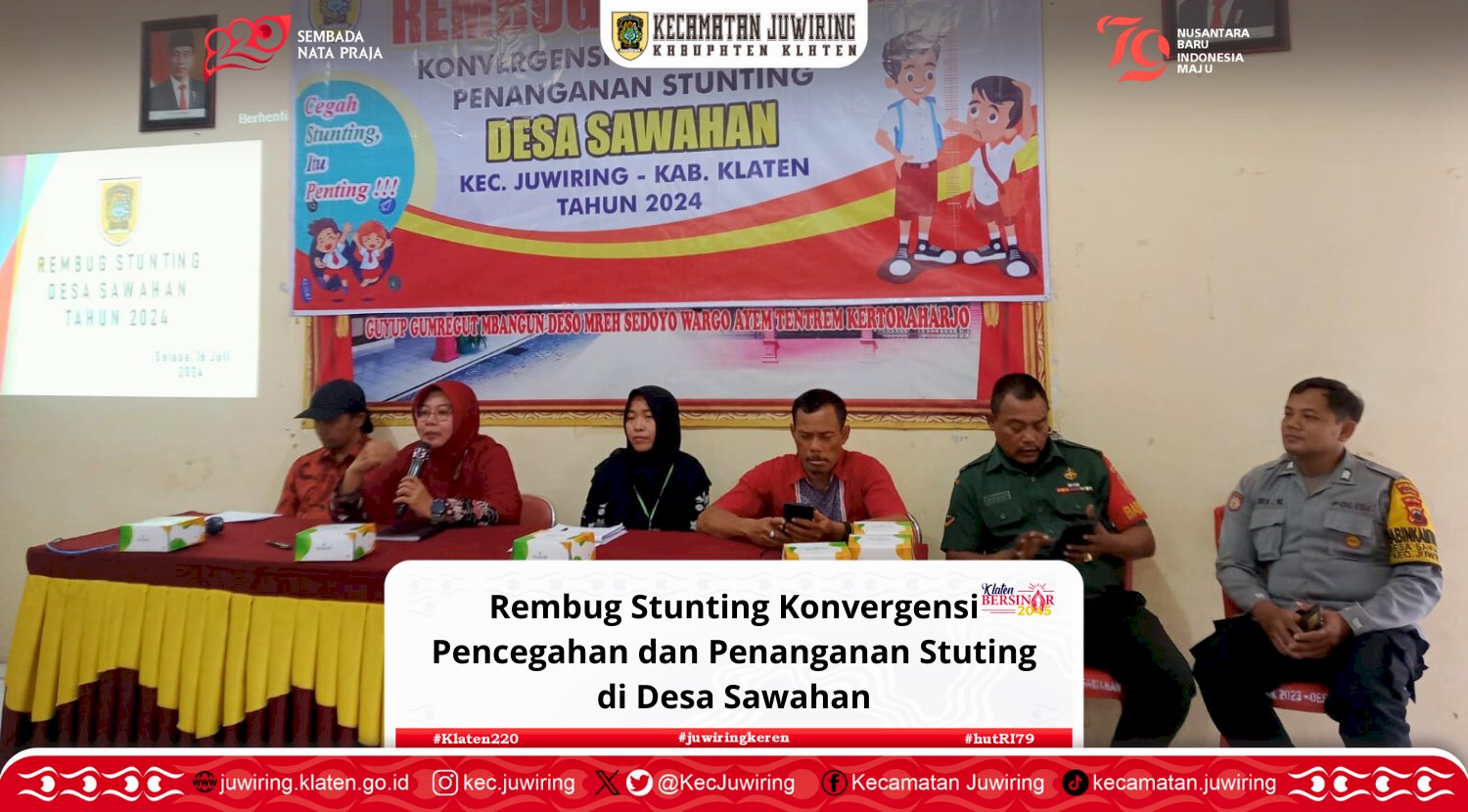 Rembug Stunting Konvergensi Pencegahan dan Penanganan Stuting di Desa Sawahan