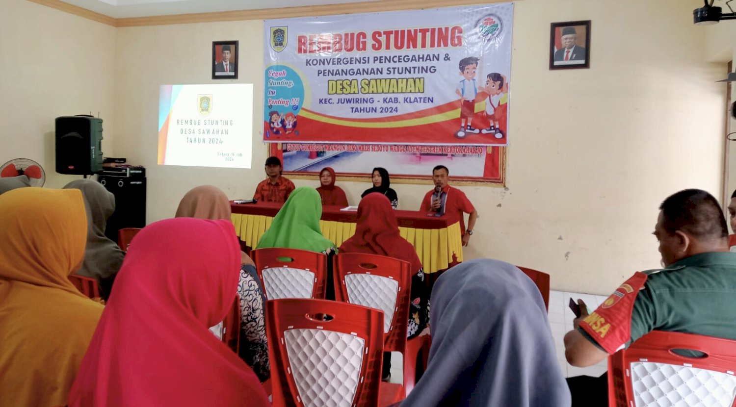 Rembug Stunting Konvergensi Pencegahan dan Penanganan Stuting di Desa Sawahan