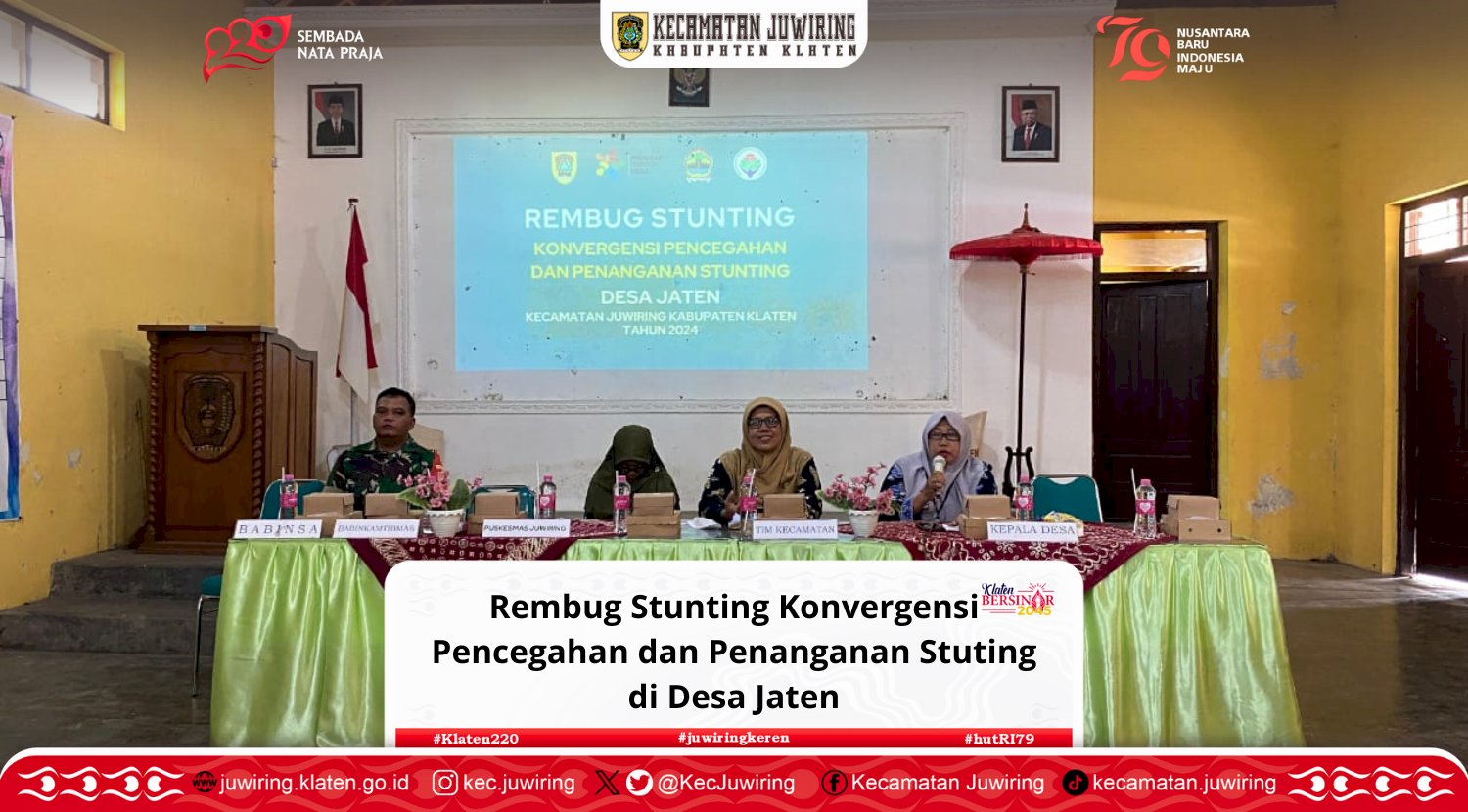 Rembug Stunting Konvergensi Pencegahan dan Penanganan Stuting di Desa Jaten