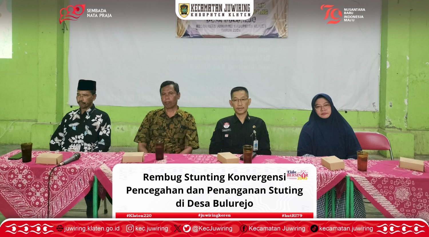 Rembug Stunting Konvergensi Pencegahan dan Penanganan Stuting di Desa Bulurejo