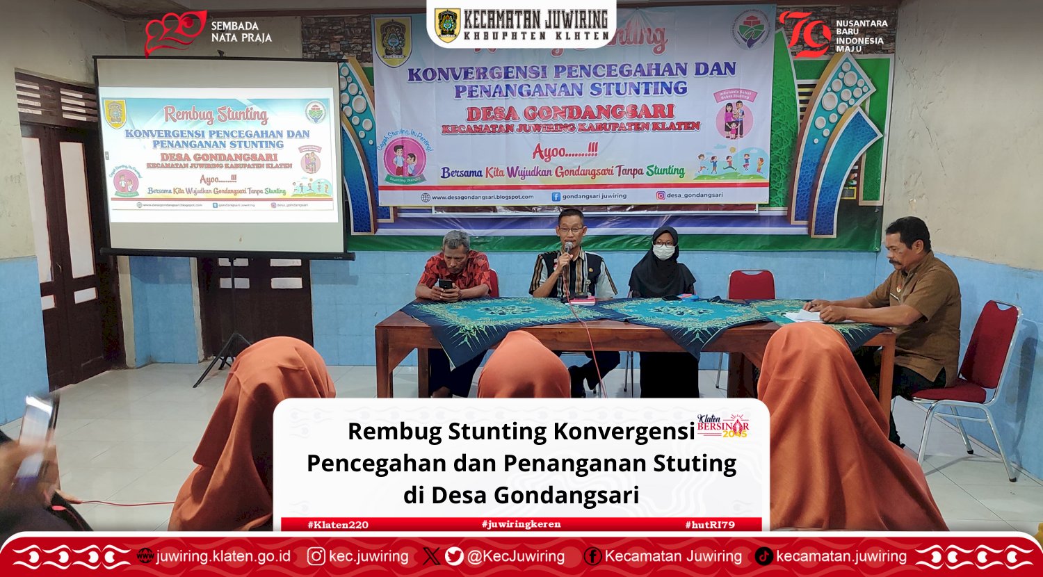 Rembug Stunting Konvergensi Pencegahan dan Penanganan Stuting di Desa Gondangsari