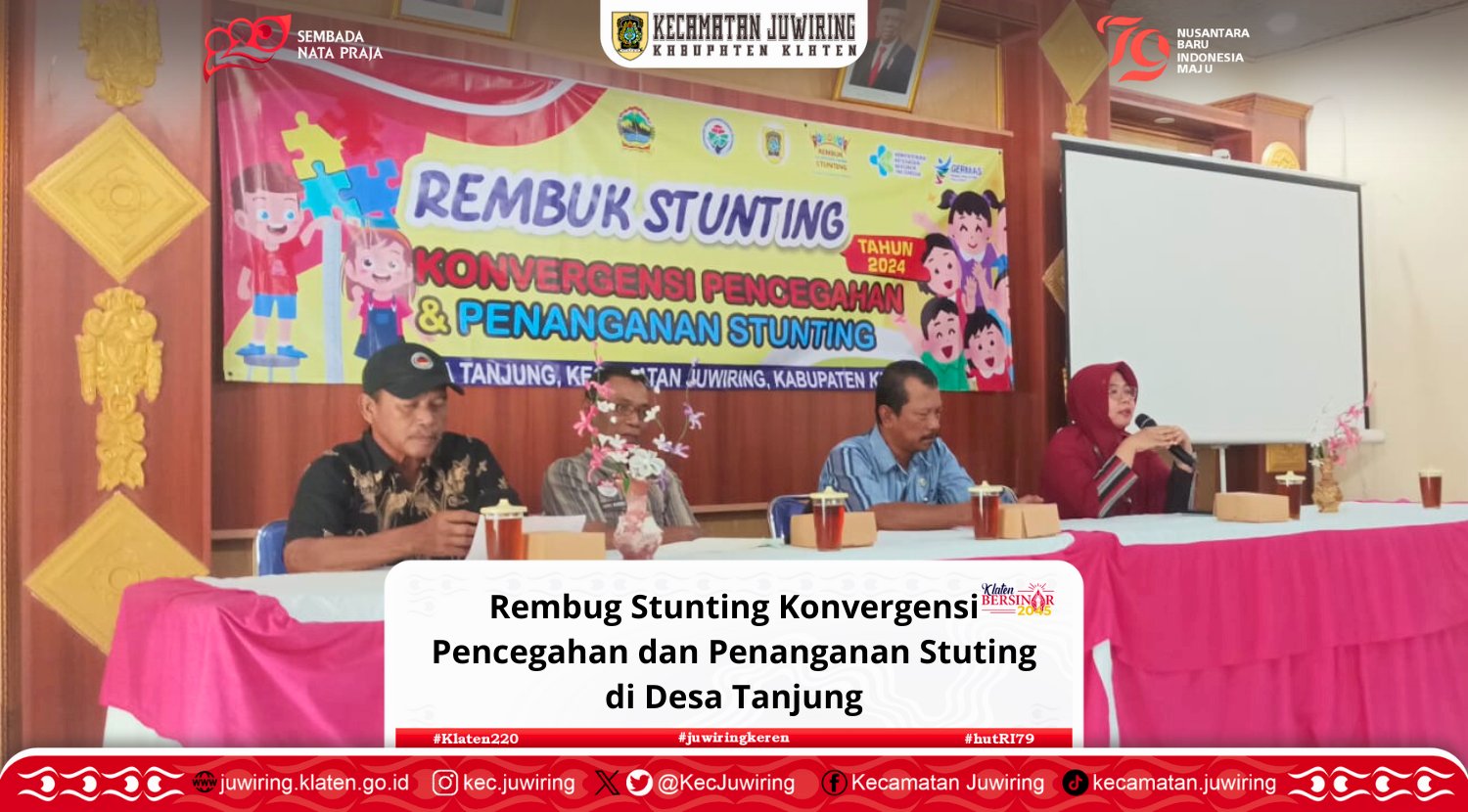 Rembug Stunting Konvergensi Pencegahan dan Penanganan Stuting di Desa Tanjung