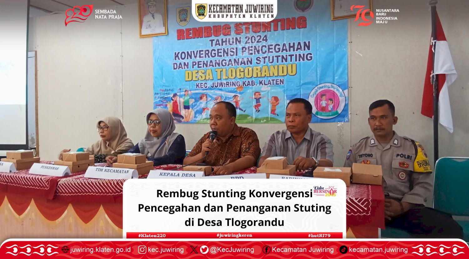 Rembug Stunting Konvergensi Pencegahan dan Penanganan Stuting di Desa Tlogorandu