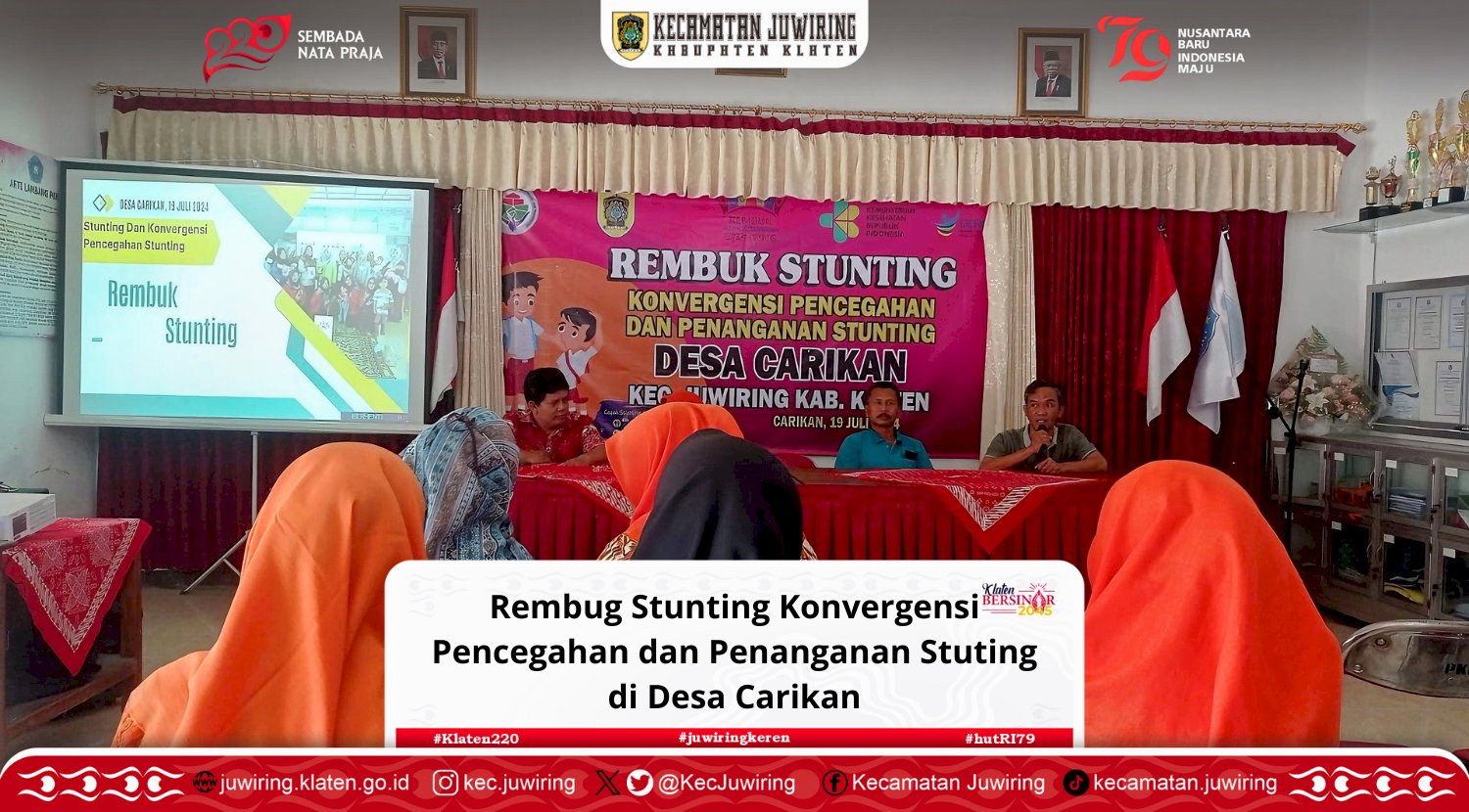 Rembug Stunting Konvergensi Pencegahan dan Penanganan Stuting di Desa Carikan