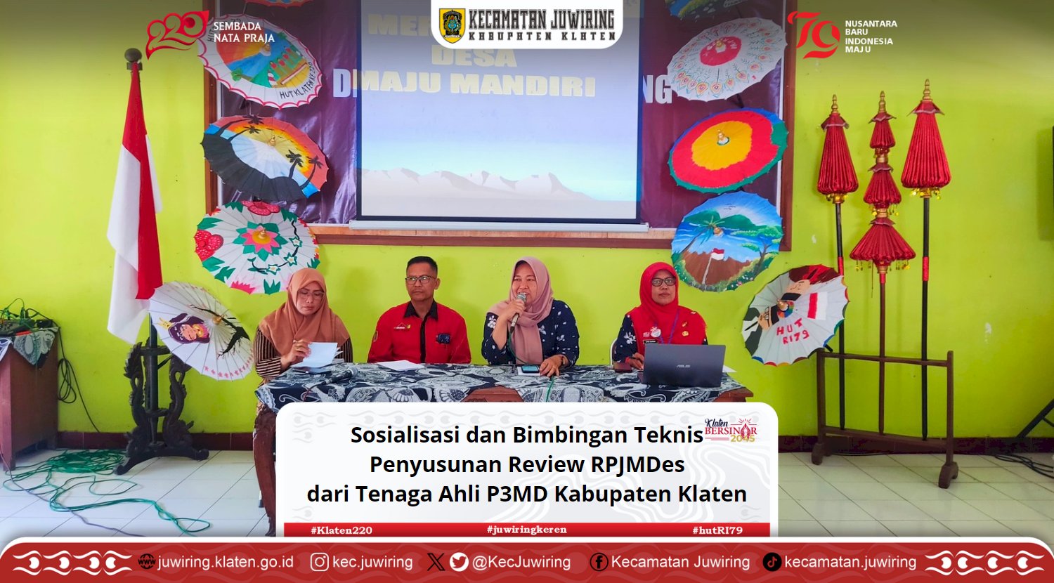 Sosialisasi dan Bimbingan Teknis Penyusunan Review RPJMDes