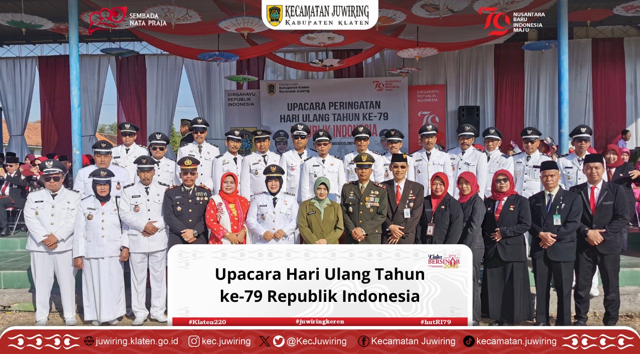 Upacara Hari Ulang Tahun ke-79 Republik Indonesia.