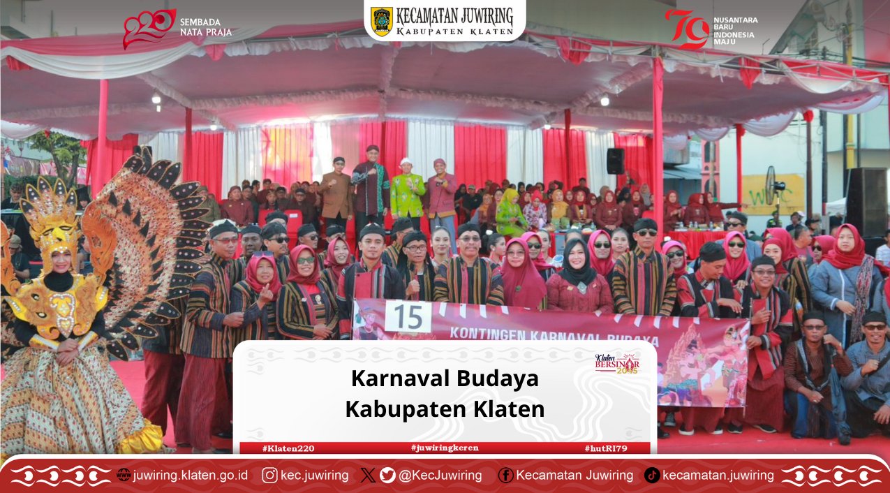 Karnaval Budaya Tingkat Kabupaten Klaten 2024