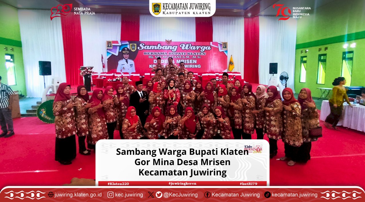 Sambang Warga Bupati Klaten di Gor Mina Desa Mrisen