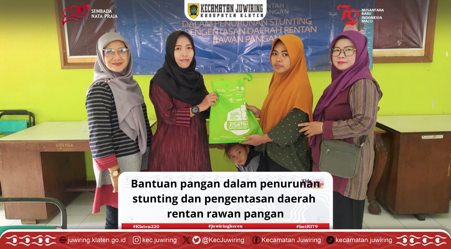 Bantuan pangan dalam penurunan stunting dan pengentasan daerah rentan rawan pangan